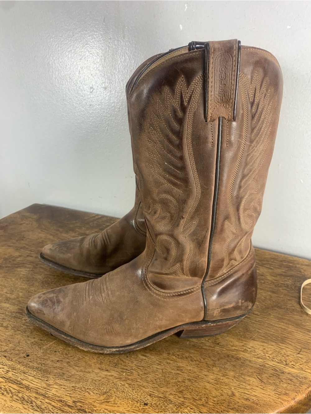 Boulet cowboy leather boots